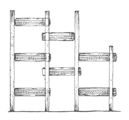 climbers made of tyres