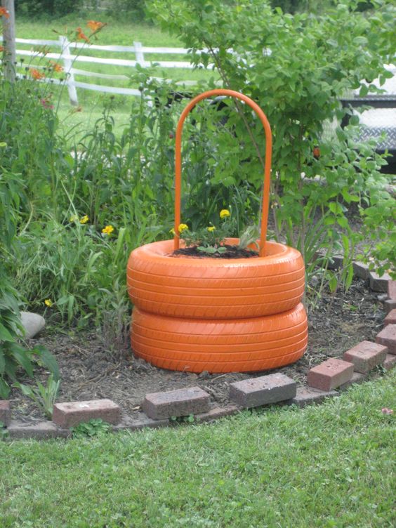 tyre planters
