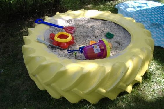 tyre sandbox
