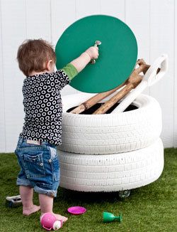 tyre storage bin