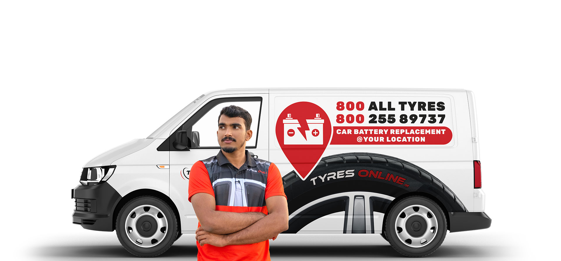 Car battery replacement at your location UAE