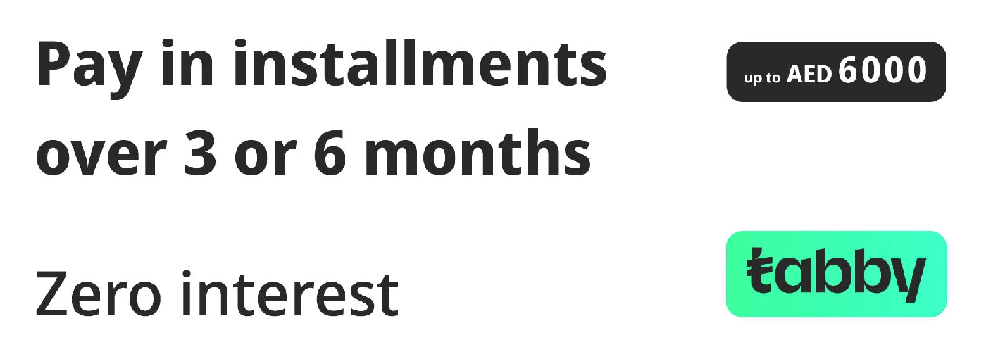 Pay for your tyres in installments with Tabby.