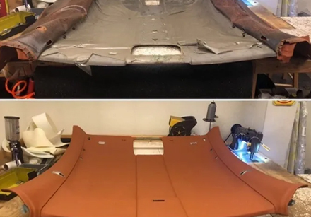 Car roof lining repair in Dubai