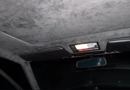 Fix damaged car roof interior