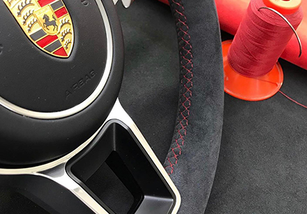 Premium steering wheel cover
